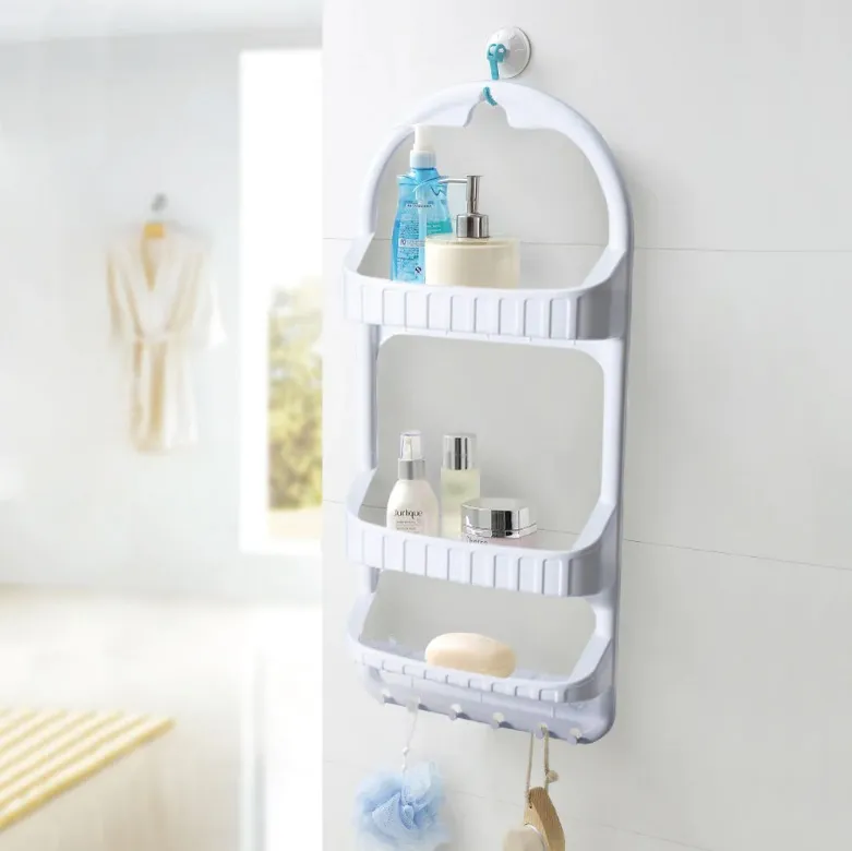 3 Layer Bathroom Shampoo & Shower Caddy Rack Wall Storage Organizer