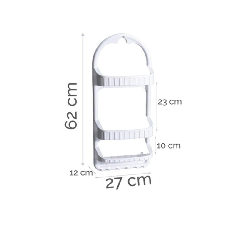 3 Layer Bathroom Shampoo & Shower Caddy Rack Wall Storage Organizer