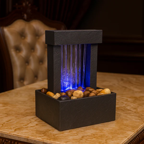 Flowing Water Glowing Peace LED Water Fountain Decor