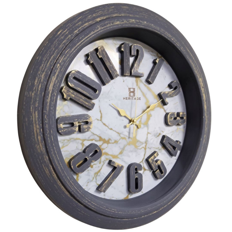 Heritage 18 Inch Sunrise 3D Gray Wall Clock