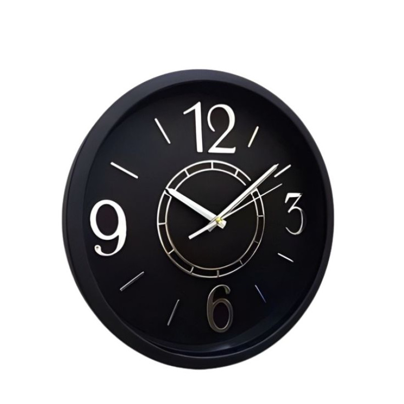 Heritage Bradford 14.5 Inch White Black Wall Clock