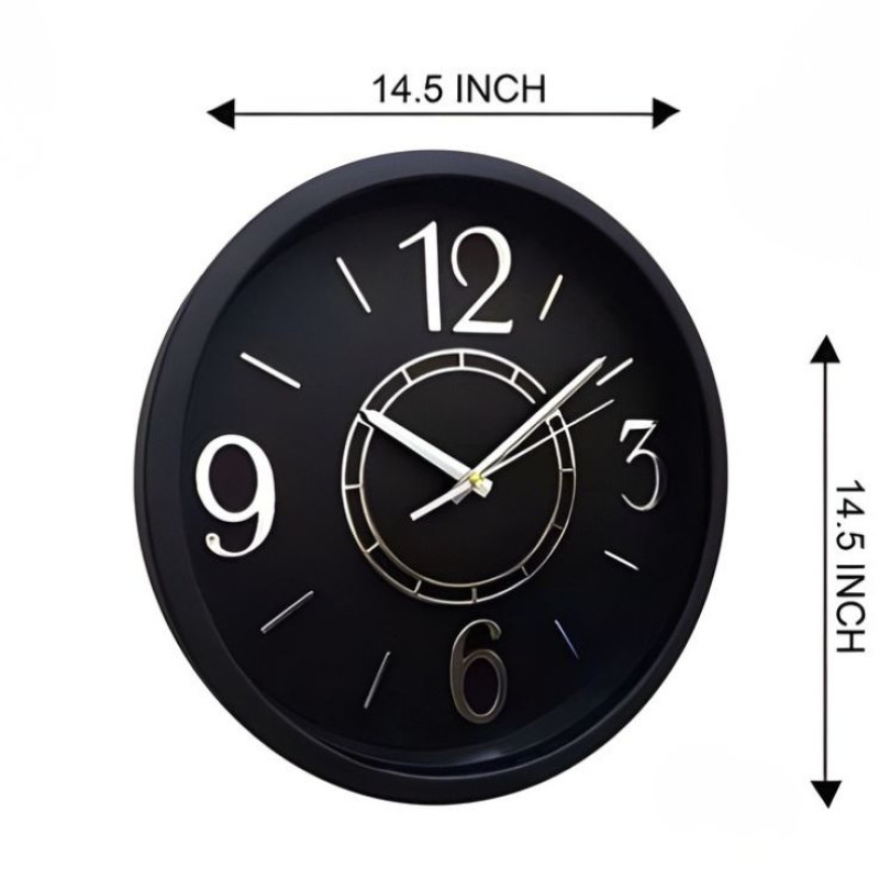 Heritage Bradford 14.5 Inch White Black Wall Clock