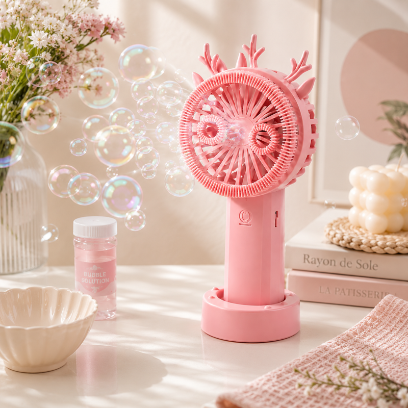 Bubble Mini Fan with Liquid Portable Cooling Fan
