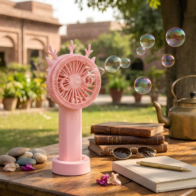 Bubble Mini Fan with Liquid Portable Cooling Fan