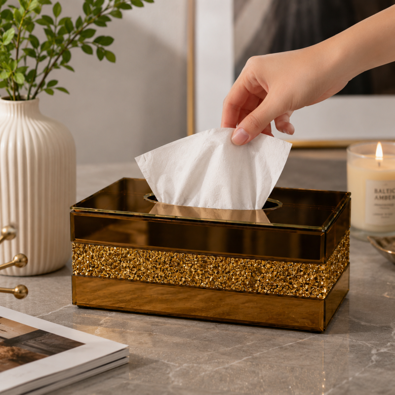 Modern Tissue Box  Elegant Decorative Tissue Holder