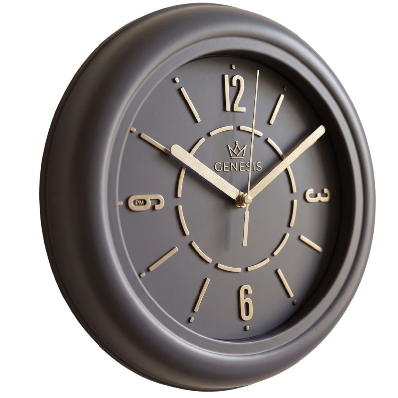 Heritage 10.75 Inch Dream Silver Gray Wall Clock