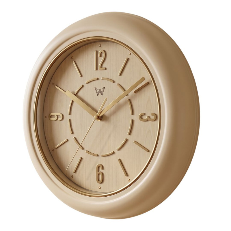 Heritage 10.75 Inch Dream Cream Gold Wall Clock