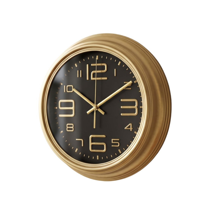 Heritage 10.75 Inch Titan Golden Wall Clock