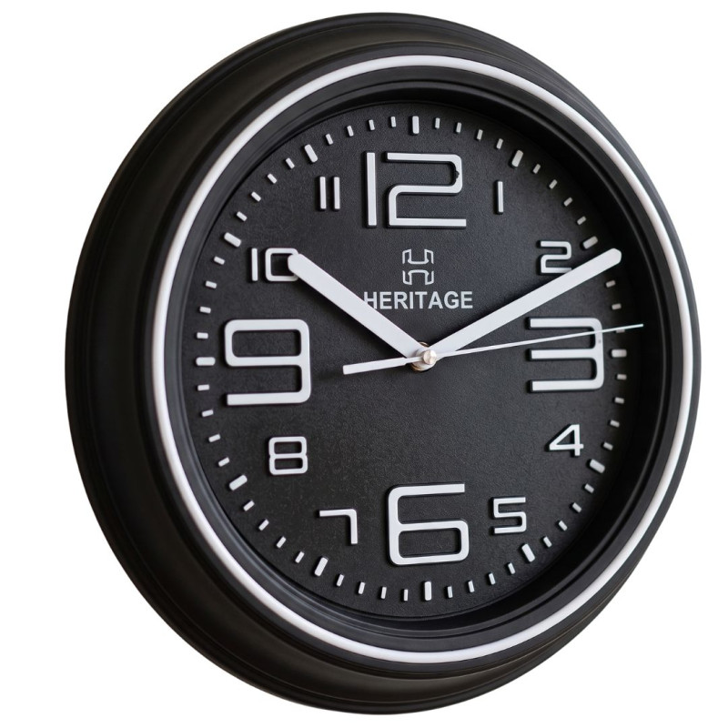 Heritage 10.75 Inch Titan White Wall Clock