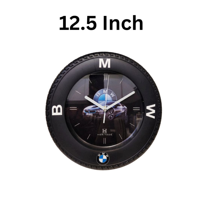 Heritage 12.5 Inch Little Racer BMW Wall Clock