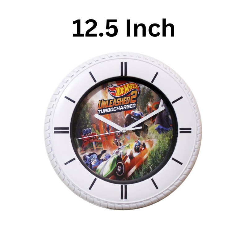 Heritage 12.5 Inch Little Racer Hot Wheel Wall Clock