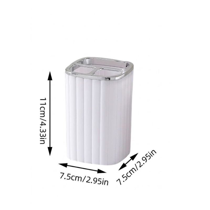 Toothbrush Holder with Divider Bathroom Storage Organizer