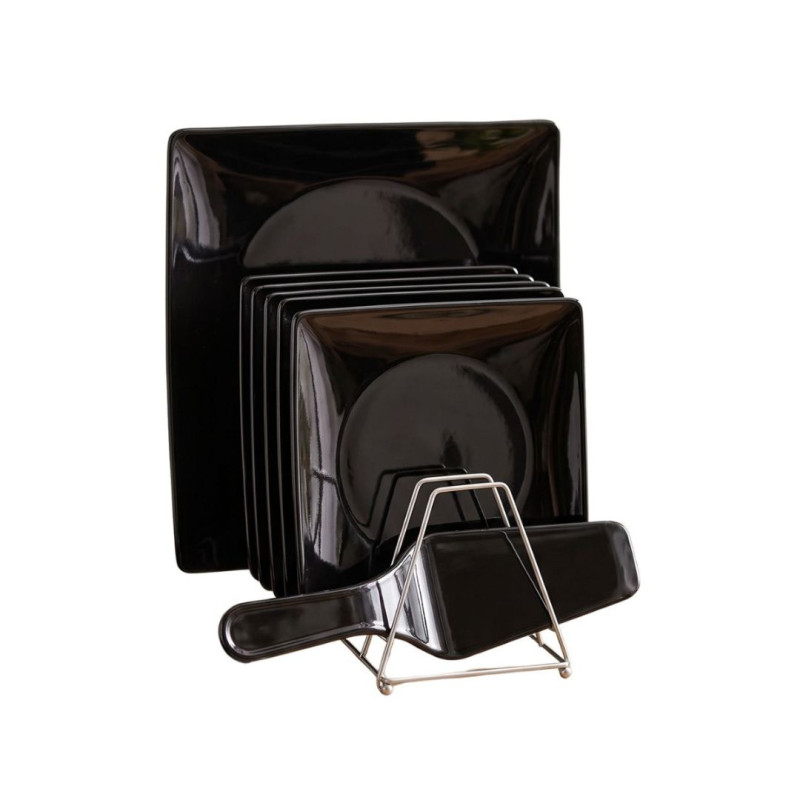 Melamine 8 PCS Black Cake Set