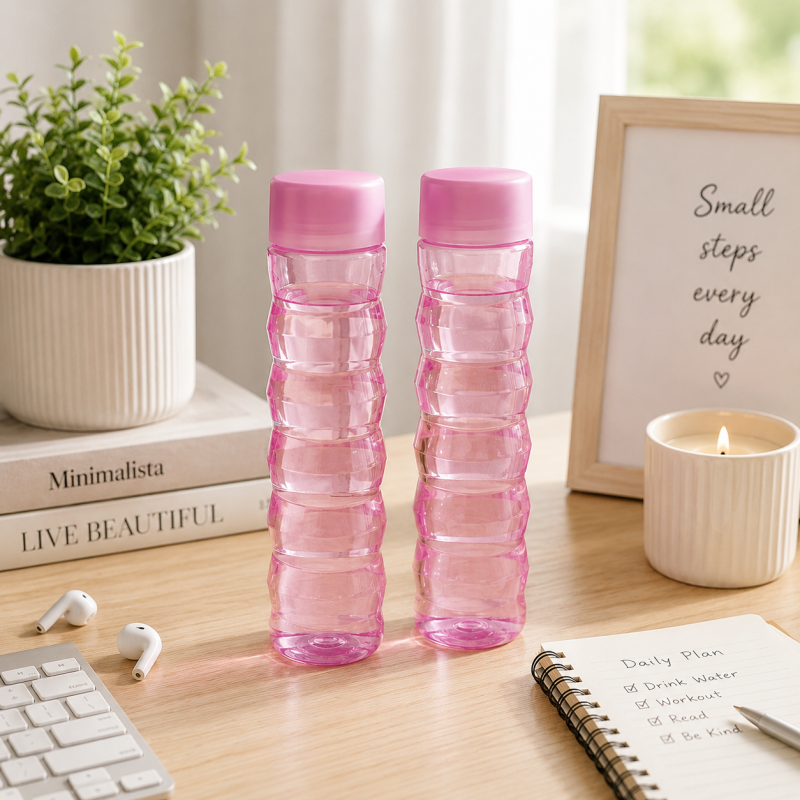 2PCS Water Bottle Set Reusable Drinking Bottles
