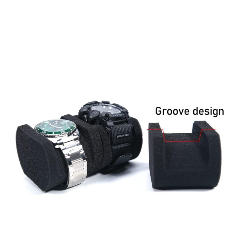 Portable Watch Organizer 5 Slot Travel Watch Storage Case
