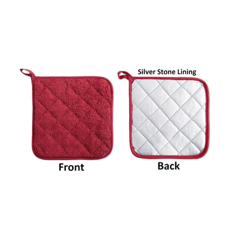 2PCS Heavy Duty Pot Holder Set Heat Resistant Kitchen Pads