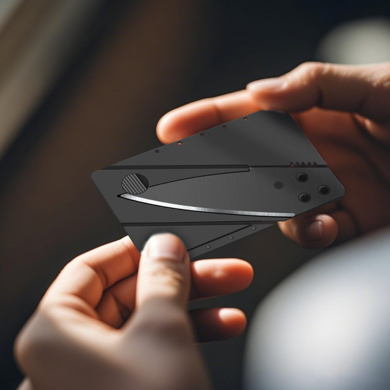Foldable Credit Card Knife Pocket Survival Tool