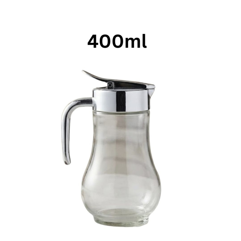 400ML Glass Milk & Creamer Pot Elegant Serving Pitcher