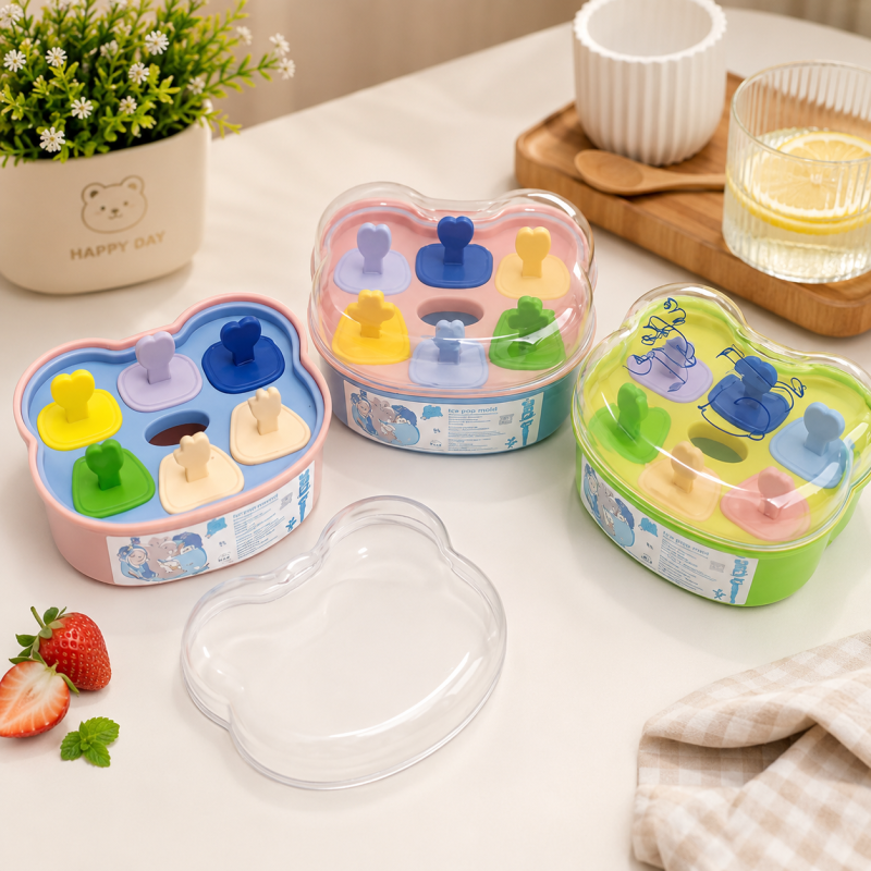 Ice Lolly Mold Reusable Popsicle Maker Set
