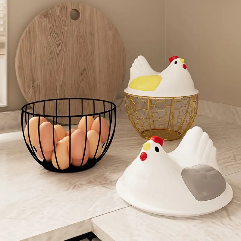 Hen Egg Basket Decorative Egg Storage Basket