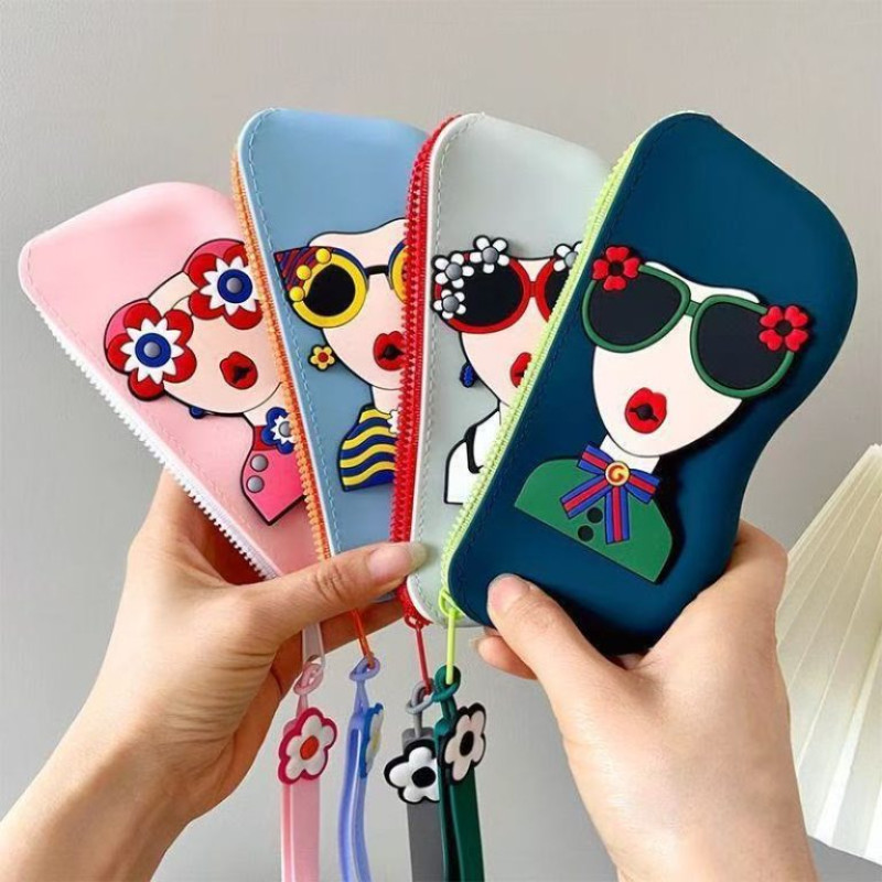 Silicone Sunglasses Case with Zipper