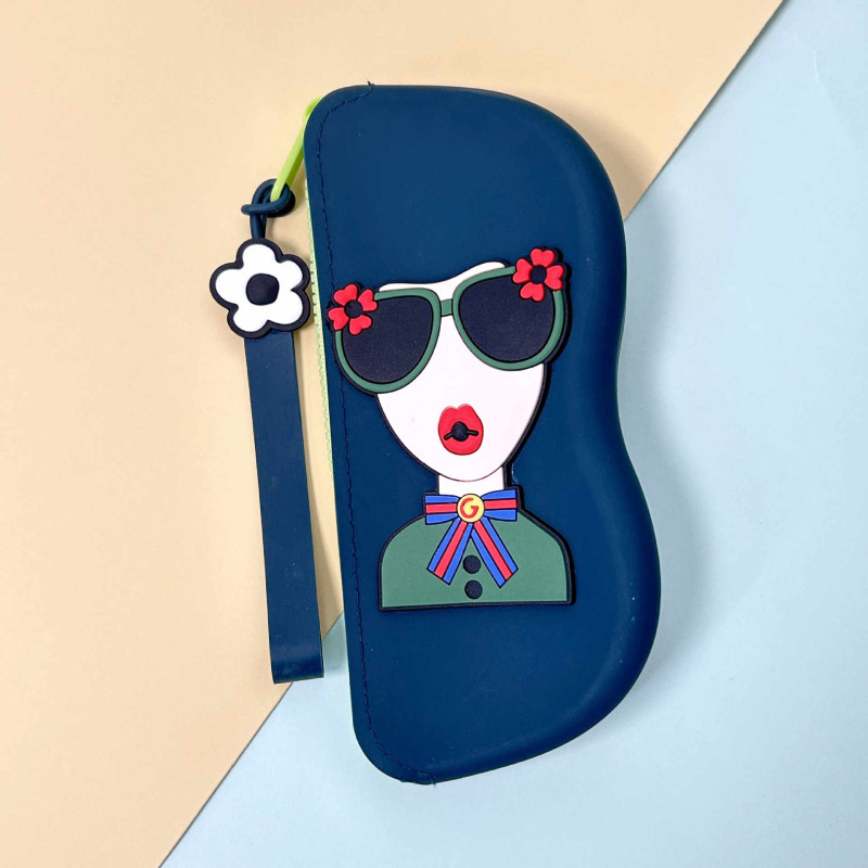Silicone Sunglasses Case with Zipper