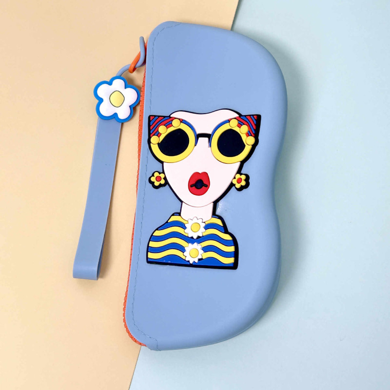Silicone Sunglasses Case with Zipper