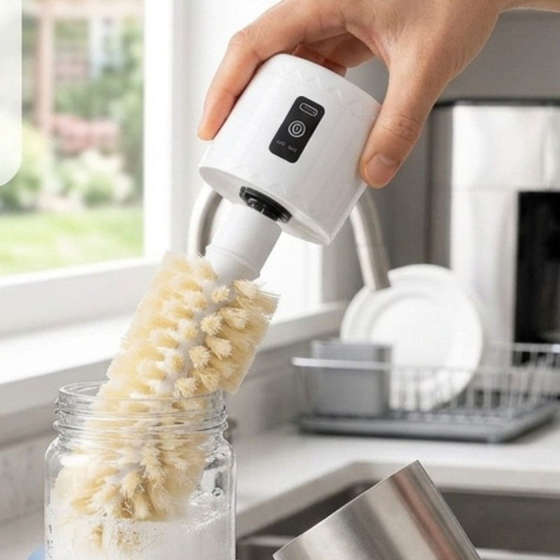 Rechargeable 360° Electric Cup Cleaning Brush