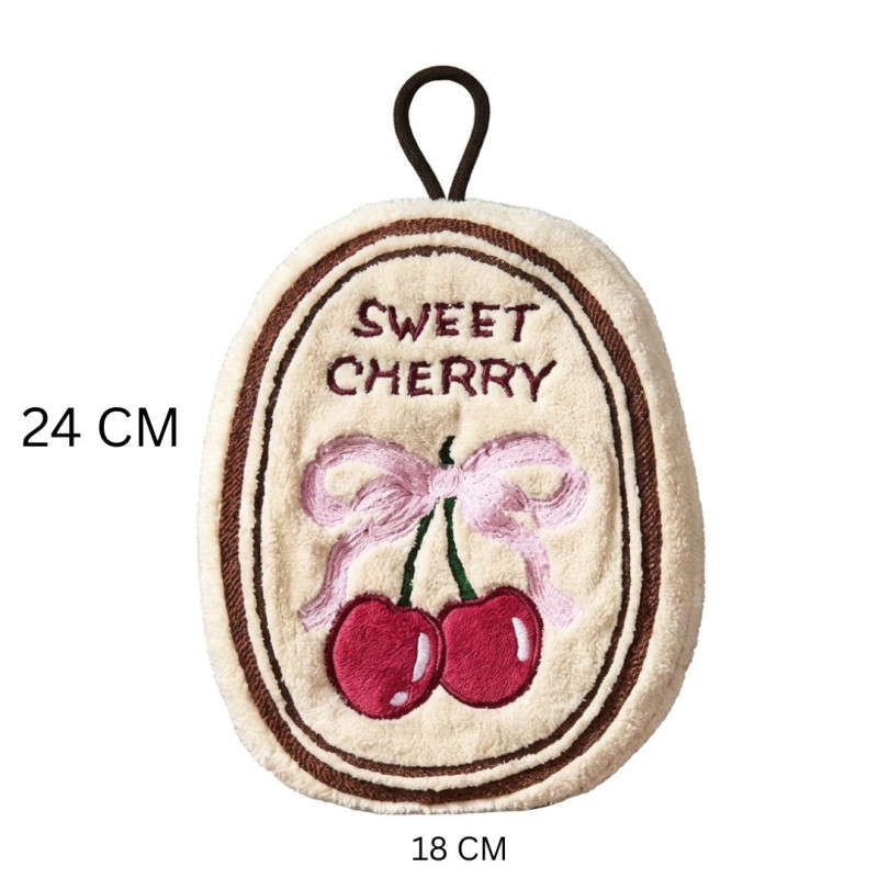 Cherry Hanging Hand Towel
