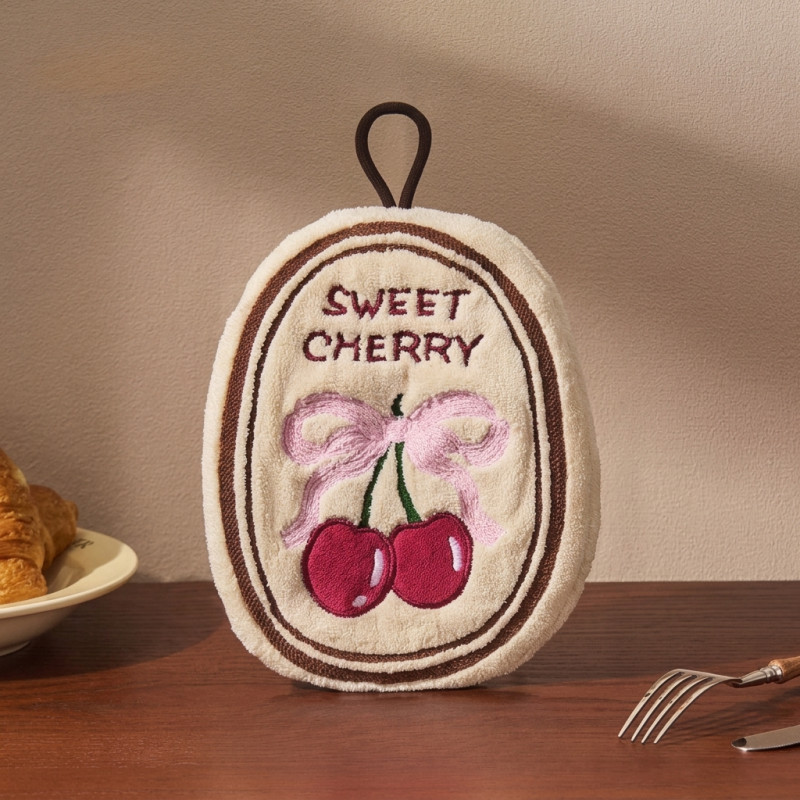 Cherry Hanging Hand Towel
