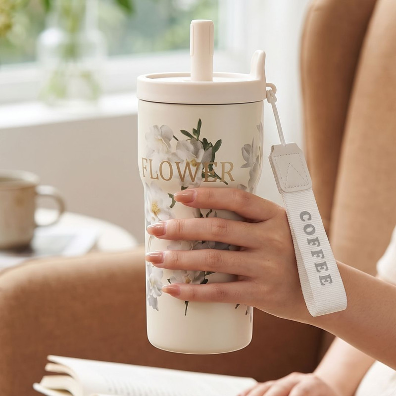 Floral 530ML Insulated Tumbler