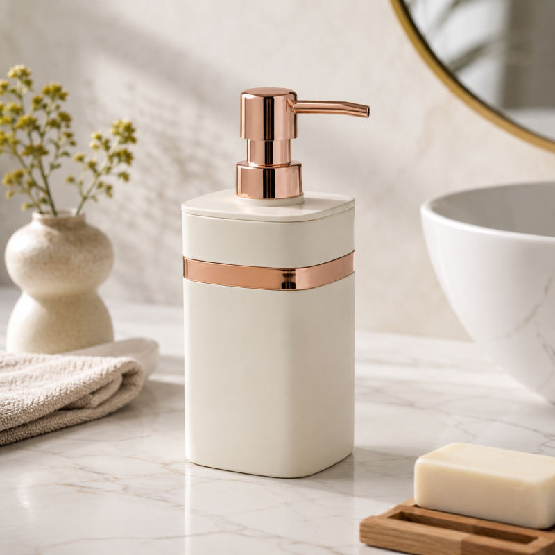 Modern Rose Gold Soap Dispenser