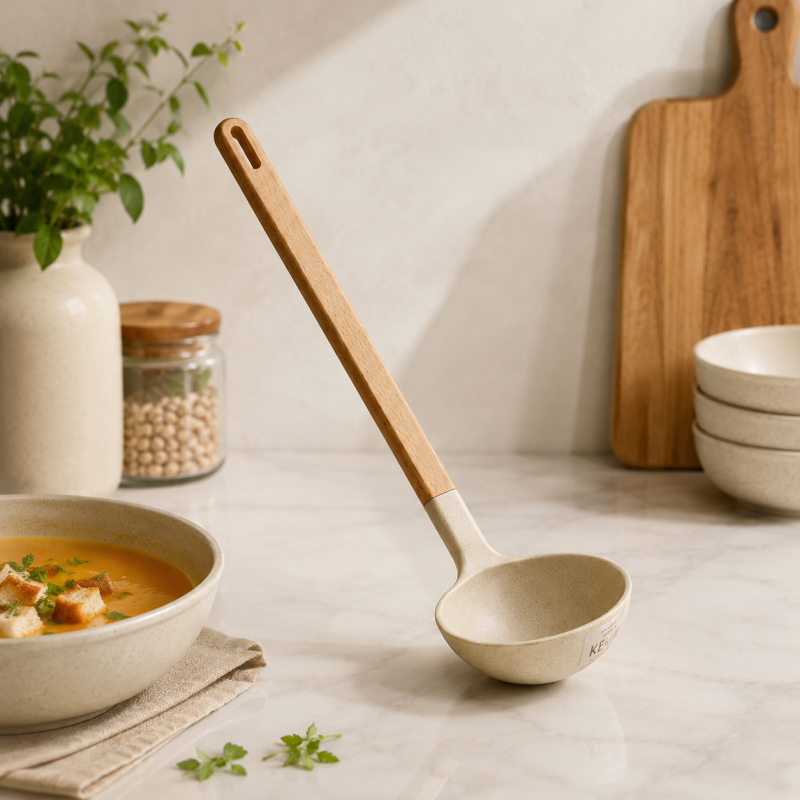 Non Stick Spoon with Wooden Handle