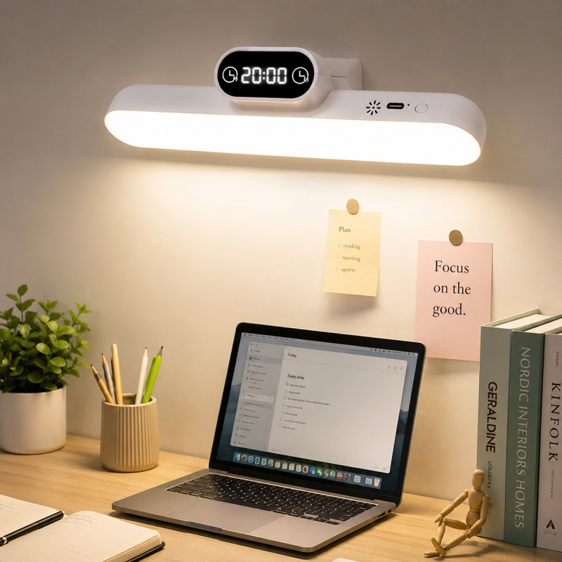 Multifunctional LED Wall Lamp with Clock Display