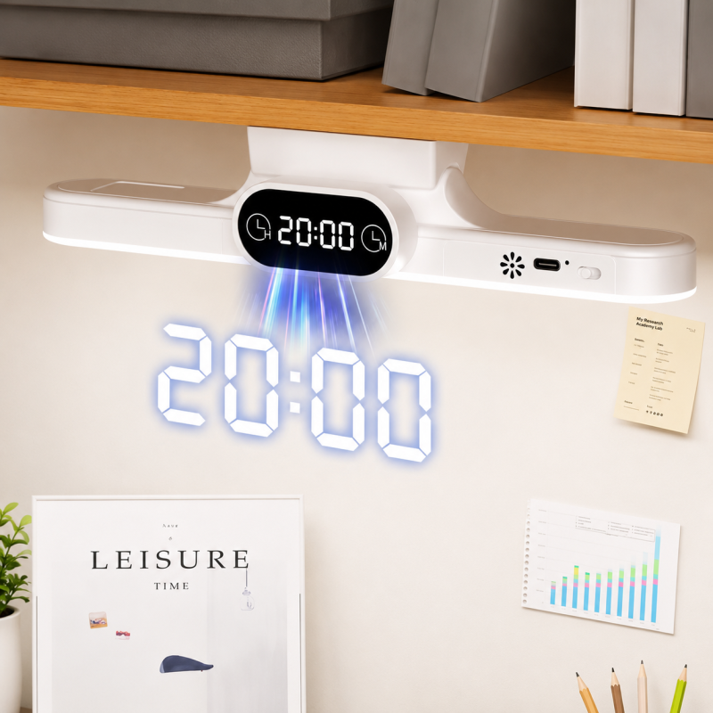 Multifunctional LED Wall Lamp with Clock Display