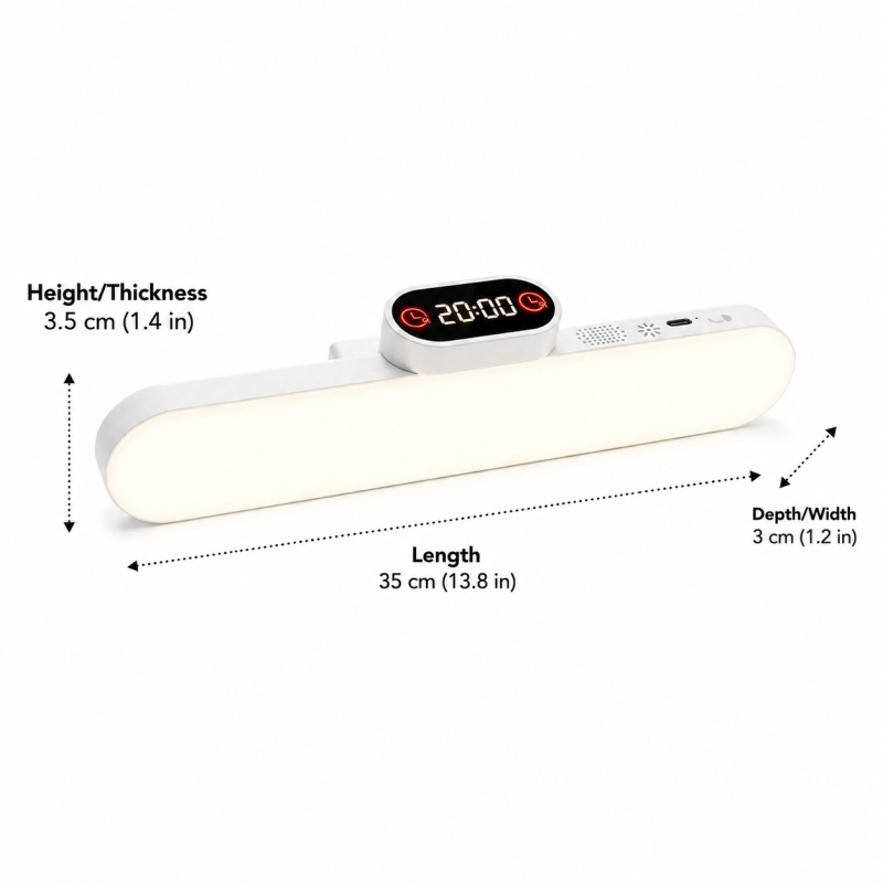 Multifunctional LED Wall Lamp with Clock Display
