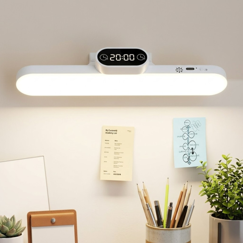 Multifunctional LED Wall Lamp with Clock Display
