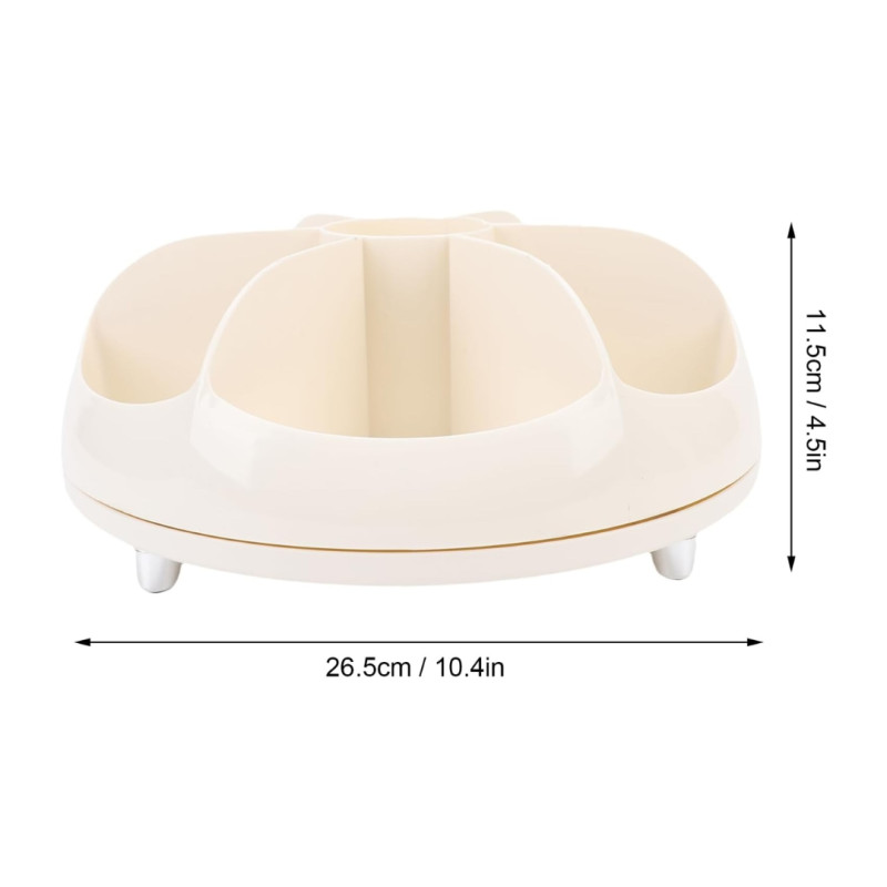 360° Rotating Cosmetic Storage Organizer Tray