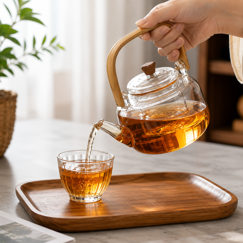 Glass Teapot with Infuser 1000ML