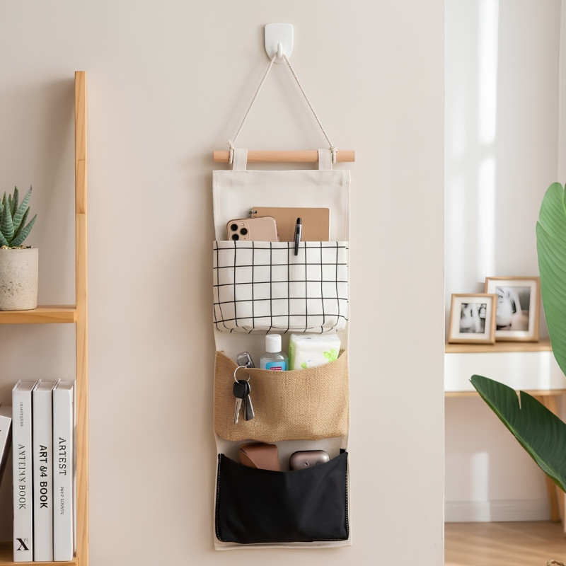 Wall Hanging Organizer With 3 Pockets
