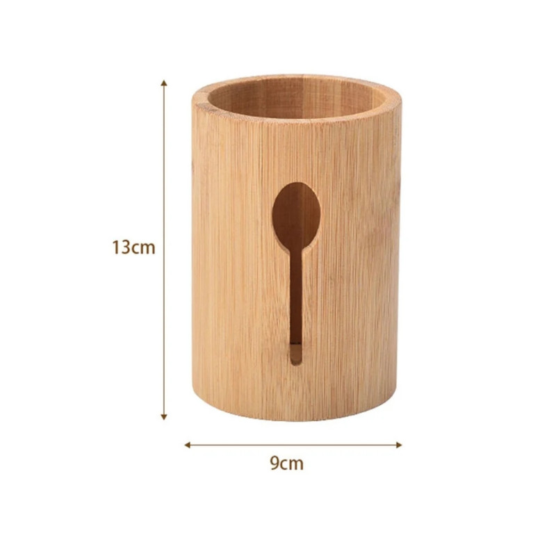 Bamboo Kitchen Cutlery Holder Caddy