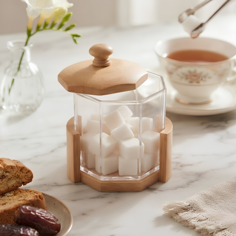 Sugar Pot With Lid And Spoon