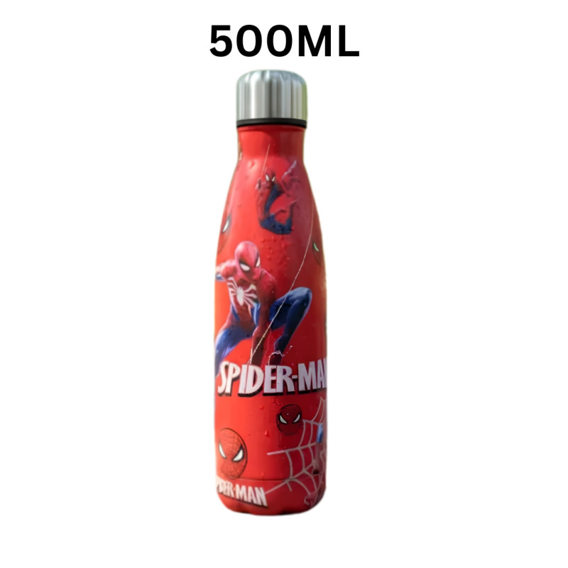 500ml Spider Man Themed Stainless Steel Water Bottle