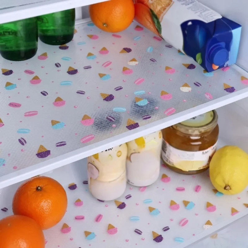 Anti Slip Ice Cream PVC Drawer & Fridge Sheet Roll