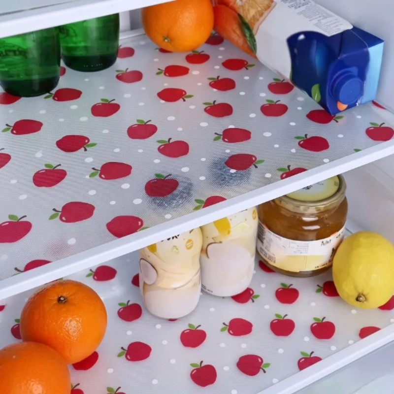 Anti Slip Apple PVC Drawer & Fridge Sheet Roll