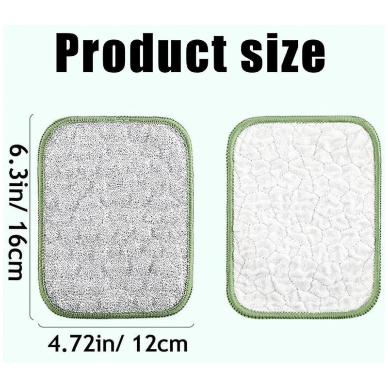 4 Piece Double Sided Reusable Steel Wire Cleaning Cloth