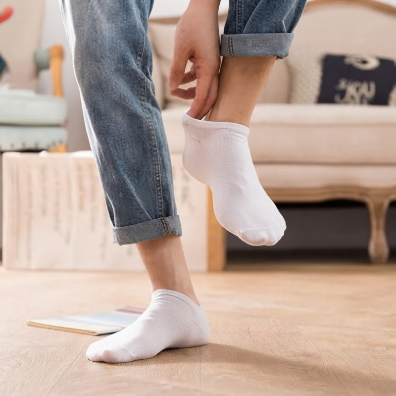 Disposable Travel Cotton Socks Pair Portable