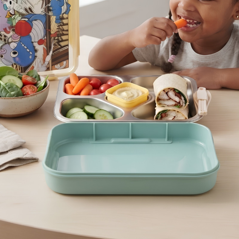 Kids Animated Stainless Steel Bento Lunch Box