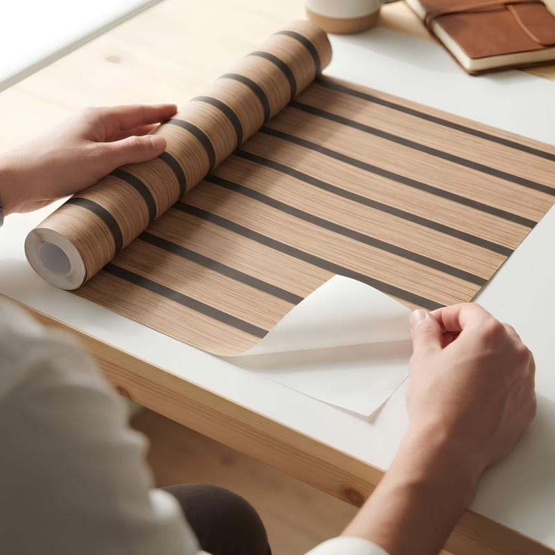 Self Adhesive Wood Grain Wall Wallpaper