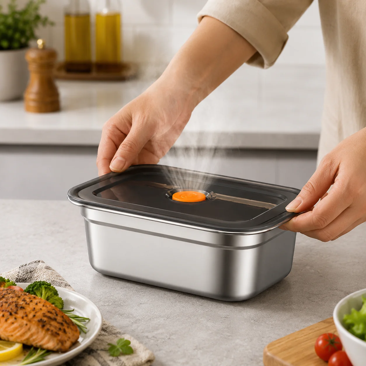 Airtight Lunch and Storage Box for Food Storage and Everyday Use
